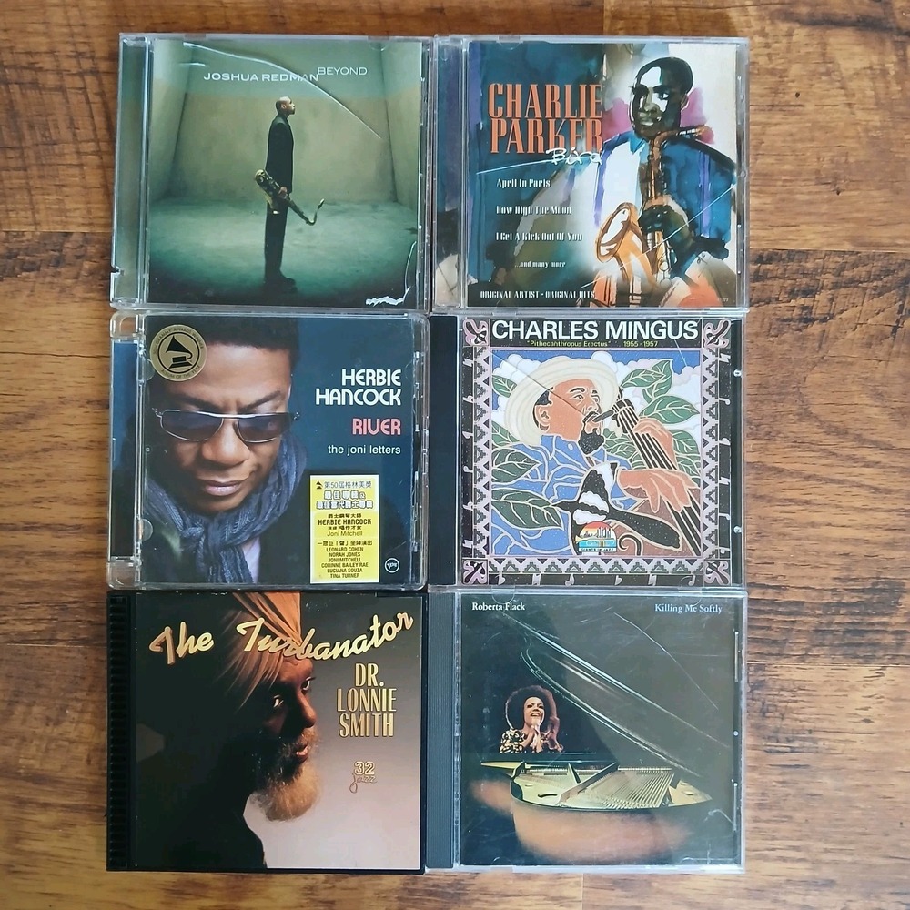 Vintage Lot Of 6‎ Jazz CDs Redman Parker Hancock Mingus Smith Flack